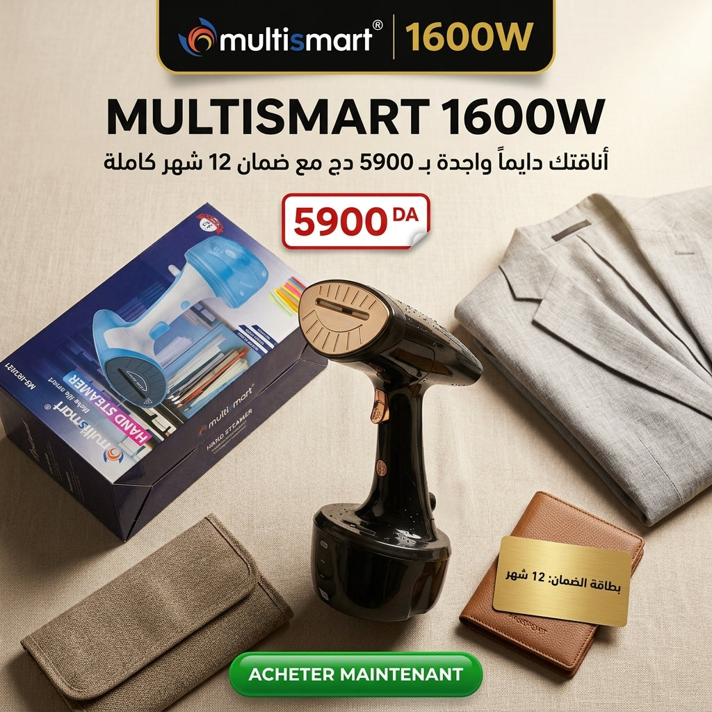 Defroisseur à Vapeur 1600 Watt